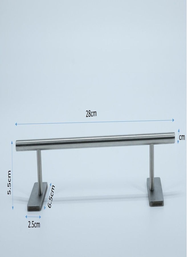 LEEFAI Fingerboard Rail Obstacles 28x5.5cm -Stainless Steel Finger Mini Skateboard Round Rail for Your Fingerboard ramps and Park - Image 4